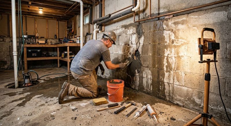 Basement Leak Repair in Fredericksburg, VA